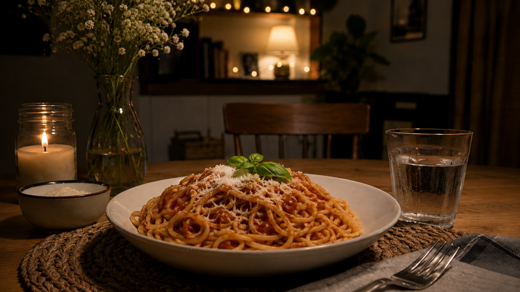 Fictional evidence image associated with the Endless Plate case and its anomalous never-ending meal.